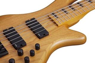 5-strunná baskytara Schecter Stiletto-5 Session Aged Natural Satin 5-strunná baskytara - 1