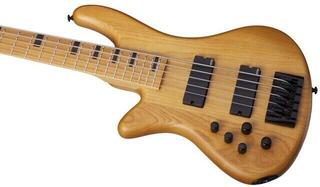 5-strunná baskytara Schecter Stiletto-5 Session LH Aged Natural Satin 5-strunná baskytara - 1