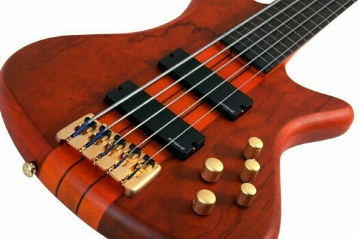 5-string Bassguitar Schecter Stiletto Studio-5 FL Honey Satin - 4