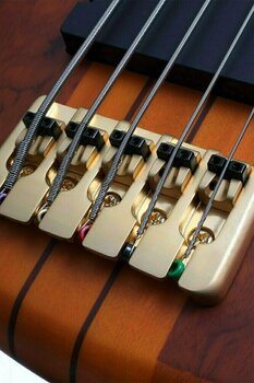 5-string Bassguitar Schecter Stiletto Studio-5 Honey Satin - 4