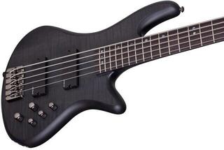 Baixo de 5 cordas Schecter Stiletto Studio-5 See Thru Black Satin Baixo de 5 cordas - 1