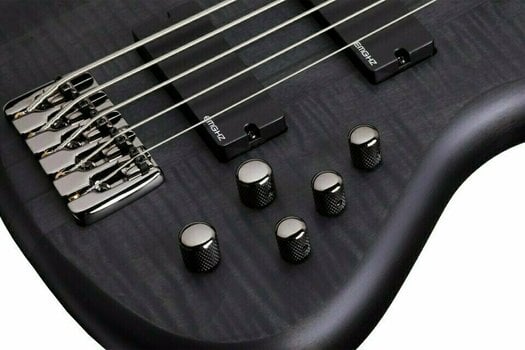 5-saitiger E-Bass, 5-Saiter E-Bass Schecter Stiletto Studio-5 See Thru Black Satin - 4