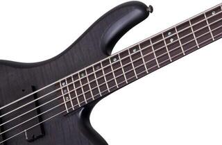Baixo de 5 cordas Schecter Stiletto Studio-5 See Thru Black Satin Baixo de 5 cordas - 4