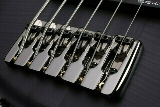 6-saitiger E-Bass, 6-Saiter E-Bass Schecter Stiletto Studio-6 See Thru Black Satin - 3