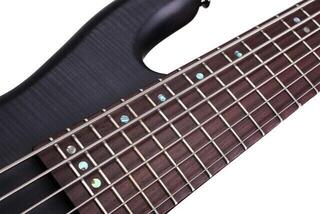 6-snarige basgitaar Schecter Stiletto Studio-6 See Thru Black Satin 6-snarige basgitaar - 6