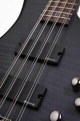 6-snarige basgitaar Schecter Stiletto Studio-8 See Thru Black Satin 6-snarige basgitaar - 2