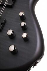 6-snarige basgitaar Schecter Stiletto Studio-8 See Thru Black Satin 6-snarige basgitaar - 4