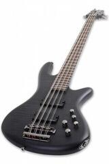 6-snarige basgitaar Schecter Stiletto Studio-8 See Thru Black Satin 6-snarige basgitaar - 6