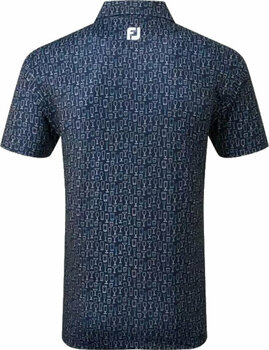 Риза за поло Footjoy Glass Print Mens Polo Shirt Navy M - 2