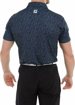 Риза за поло Footjoy Glass Print Mens Polo Shirt Navy M - 4