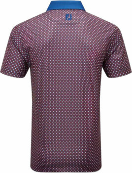 Polo košeľa Footjoy Circle Print Mens Polo Shirt Twilight/Racing Red/Iron/White 2XL - 2