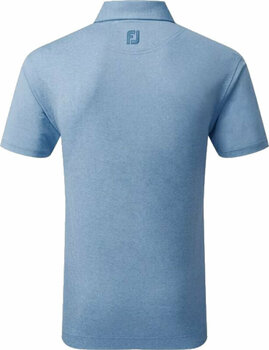 Camiseta polo Footjoy Heather Self Collar Mens Polo Shirt Cobalt S Cobalt 2XL - 2
