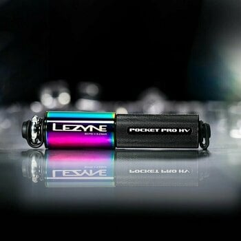 Mini fietspomp Lezyne Pocket Drive Pro HV Neo Metallic/Black Mini fietspomp - 3
