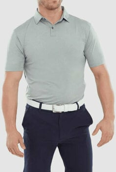 Rövid ujjú póló Footjoy Self Collar Mens Polo Shirt Grey XL - 3