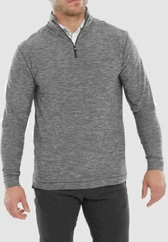 Sudadera con capucha/Suéter Footjoy Space Dye Chill-Out Mens Sweater Black L - 3