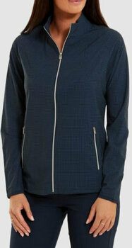 Giacca Footjoy Houndstooth Print Woven Jacket Navy S - 3