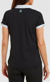 Риза за поло Footjoy Colour Block Womens Polo Shirt Black S - 4