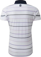 Rövid ujjú póló Footjoy Cap Sleeve Colour Block Womens White/Navy S Rövid ujjú póló - 1