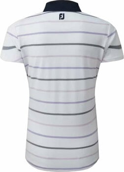 Camiseta polo Footjoy Cap Sleeve Colour Block Womens Polo Shirt White/Navy S - 2