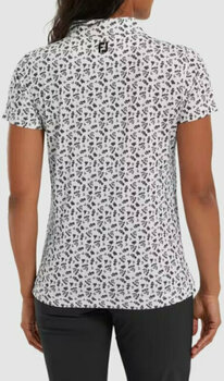 Риза за поло Footjoy Floral Print Womens Polo Shirt Black M - 4