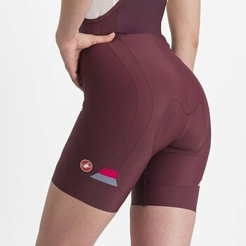 Cycling Short and pants Castelli Prima W Bibshort Deep Bordeaux/Persian Red XS Cycling Short and pants - 3