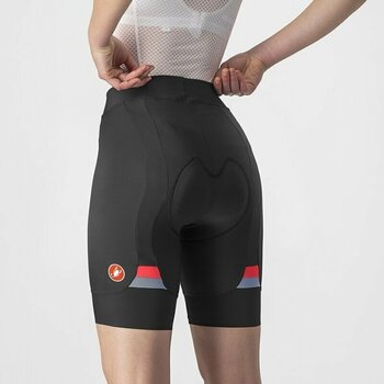 Ciclismo corto y pantalones Castelli Prima W Short Black/Hibiscus S Ciclismo corto y pantalones - 3