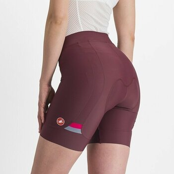 Calções e calças de ciclismo Castelli Prima W Short Deep Bordeaux/Persian Red XS Calções e calças de ciclismo - 3