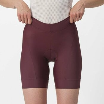 Calções e calças de ciclismo Castelli Prima W Short Deep Bordeaux/Persian Red XS Calções e calças de ciclismo - 5