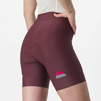 Calções e calças de ciclismo Castelli Prima W Short Deep Bordeaux/Persian Red S Calções e calças de ciclismo - 4