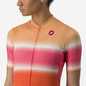 Cycling jersey Castelli Dolce W Jersey Jersey Soft Orange/Hibiscus S - 3