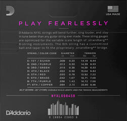 Струни за електрическа китара D'Addario NYXL0984SB Струни за електрическа китара - 1