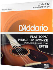 Струни за акустична китара D'Addario EFT15 Струни за акустична китара - 3