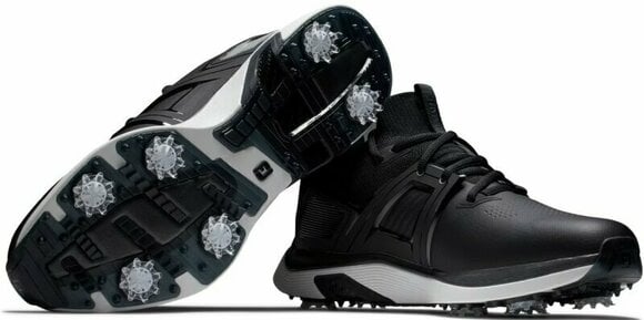 Pantofi de golf pentru bărbați Footjoy Hyperflex Carbon Mens Golf Shoes Black/White/Grey 42 - 5