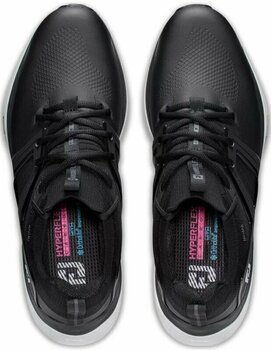 Férfi golfcipők Footjoy Hyperflex Carbon Mens Golf Shoes Black/White/Grey 42 - 6