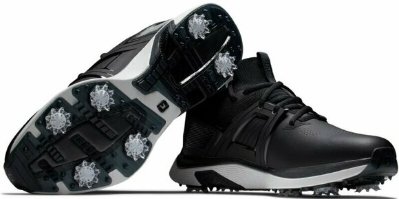 Chaussures de golf pour hommes Footjoy Hyperflex Carbon Mens Golf Shoes Black/White/Grey 44 - 5