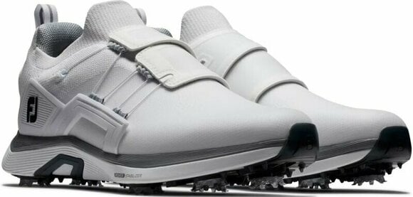 Muške cipele za golf Footjoy Hyperflex BOA Mens Golf Shoes White/White/Black 44,5 - 4