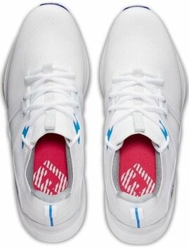 Férfi golfcipők Footjoy Hyperflex Mens Golf Shoes White/White/Grey 42 - 6