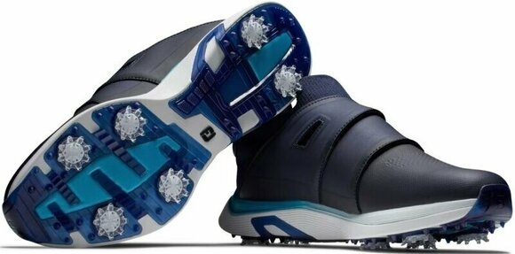 Chaussures de golf pour hommes Footjoy Hyperflex BOA Mens Golf Shoes Navy/Blue/White 40,5 - 5