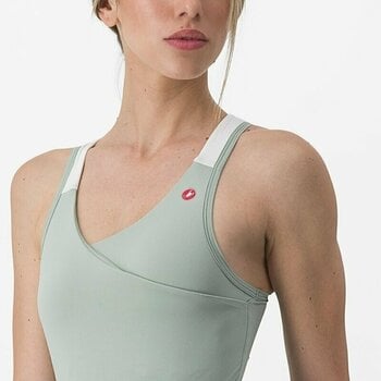 Cycling jersey Castelli Solaris W Top Tank Top Defender Green/Ivory M - 3