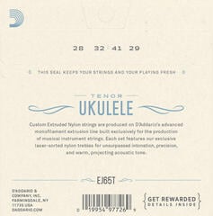 Snaren voor tenor ukelele D'Addario EJ65T Snaren voor tenor ukelele - 1