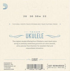 Snaren voor tenor ukelele D'Addario EJ53T Snaren voor tenor ukelele - 1