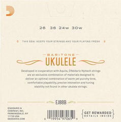 Corzi pentru Ukulele Bariton D'Addario EJ88B Corzi pentru Ukulele Bariton - 1
