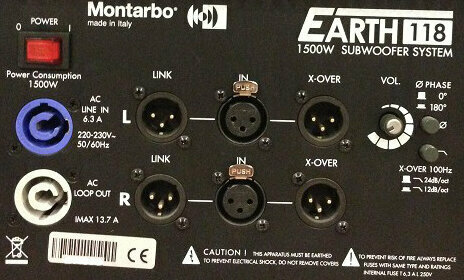 Actieve subwoofer Montarbo EARTH118 - 2