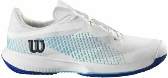 Men´s Tennis Shoes Wilson Kaos Swift 1.5 Clay Mens Tennis Shoe White/Blue Atoll/Lapis Blue 42 2/3 Men´s Tennis Shoes - 2