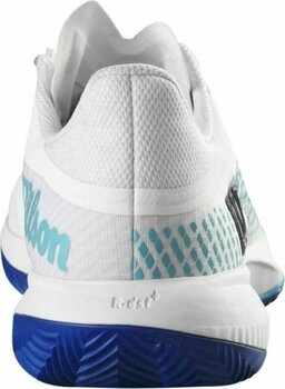 Calçado de ténis para homem Wilson Kaos Swift 1.5 Clay Mens Tennis Shoe White/Blue Atoll/Lapis Blue 44 Calçado de ténis para homem - 4