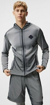 Sweat à capuche/Pull J.Lindeberg Jacquard Hood JL Navy L - 3