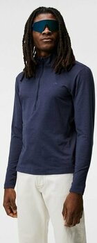 Hoodie/Sweater J.Lindeberg Luke Half Zip Mid Layer Navy Melange XL - 3