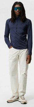 Hoodie/Sweater J.Lindeberg Luke Half Zip Mid Layer Navy Melange XL - 4