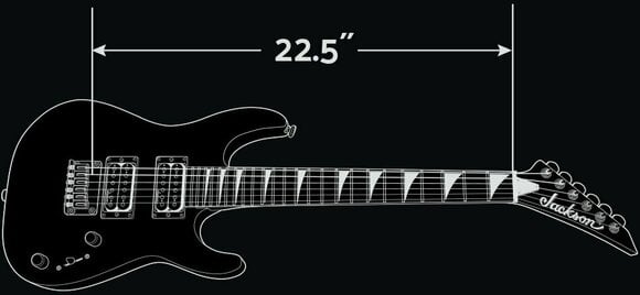 Elektrische gitaar Jackson JS1X Dinky Minion AH FB Zwart - 4