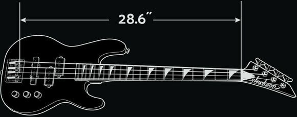 Električna bas gitara Jackson JS1X Concert Bass Minion AH FB Satin Black - 7